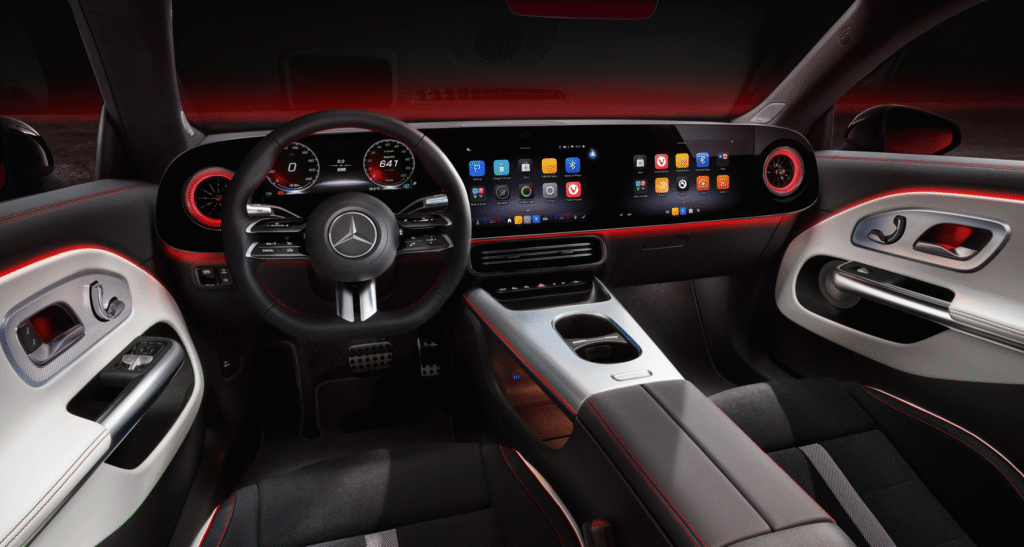 Wnętrze nowy Mercedes CLA